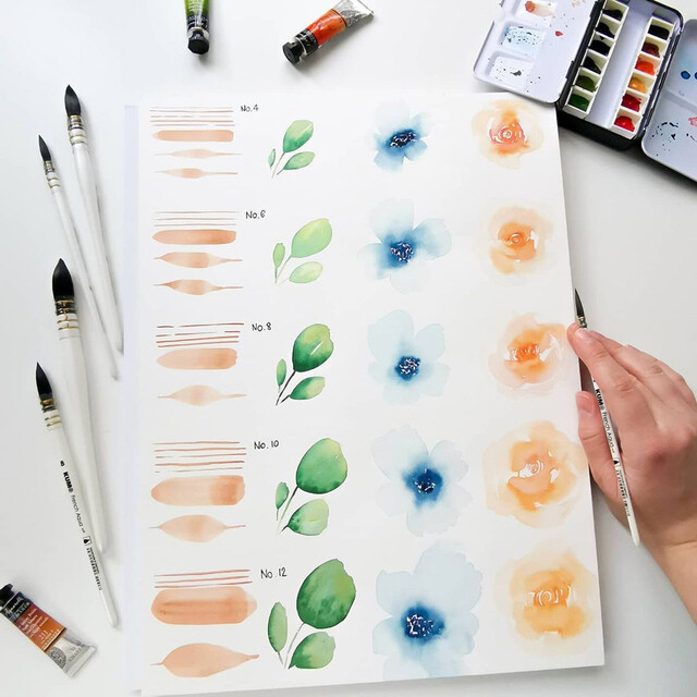 KUM French Aqua Watercolour Brushes