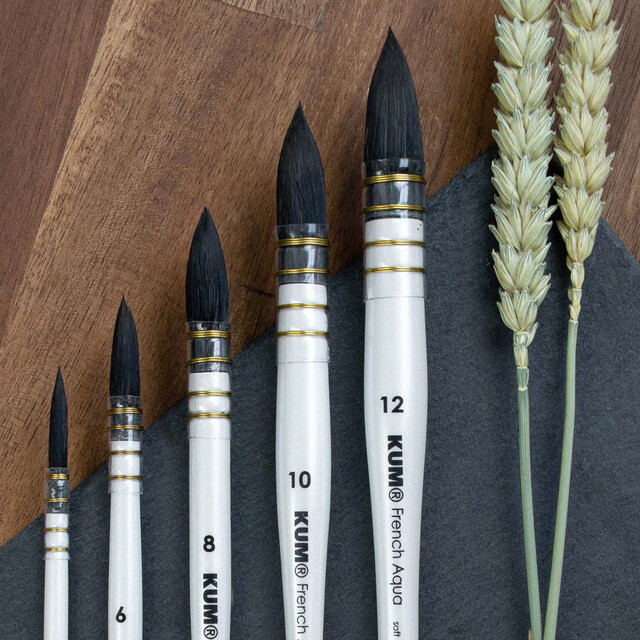 KUM French Aqua Watercolour Brushes
