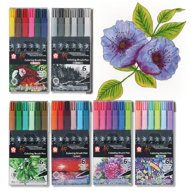 Sakura Koi Watercolour Brush Markers