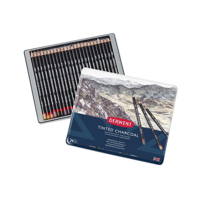Derwent Tinted Charcoal Pencils