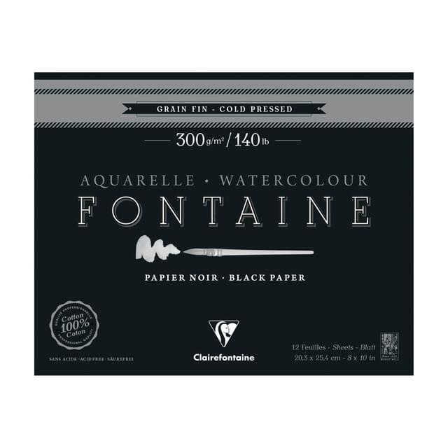 Watercolour Paper - Fontaine Black