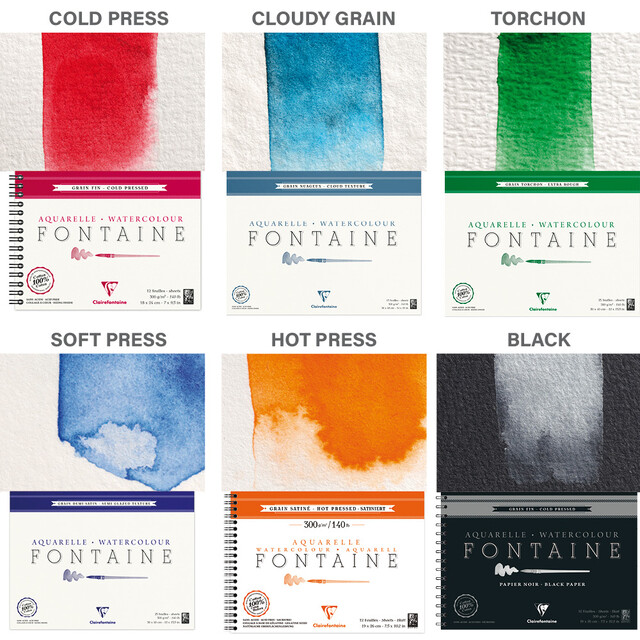 Watercolour Paper - Fontaine Sheets
