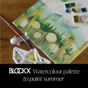 BLOCKX Watercolour palette to paint summer!