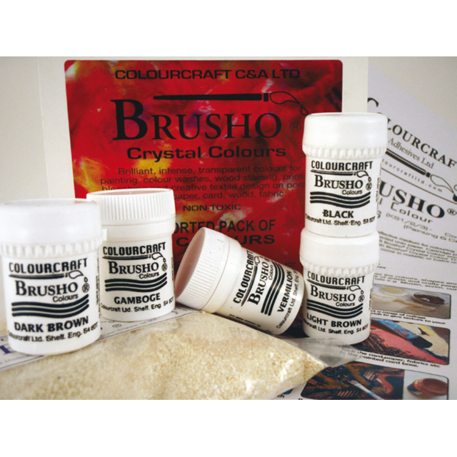 Brusho : Crystal Colours : Powder Paint : 15g : Sea Green - Brusho - Brands