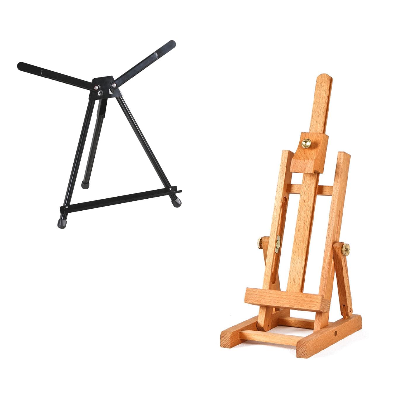 Adjustable Small Fold Rolling Artist Wooden Desk Easel TableTop Painting  Storage
