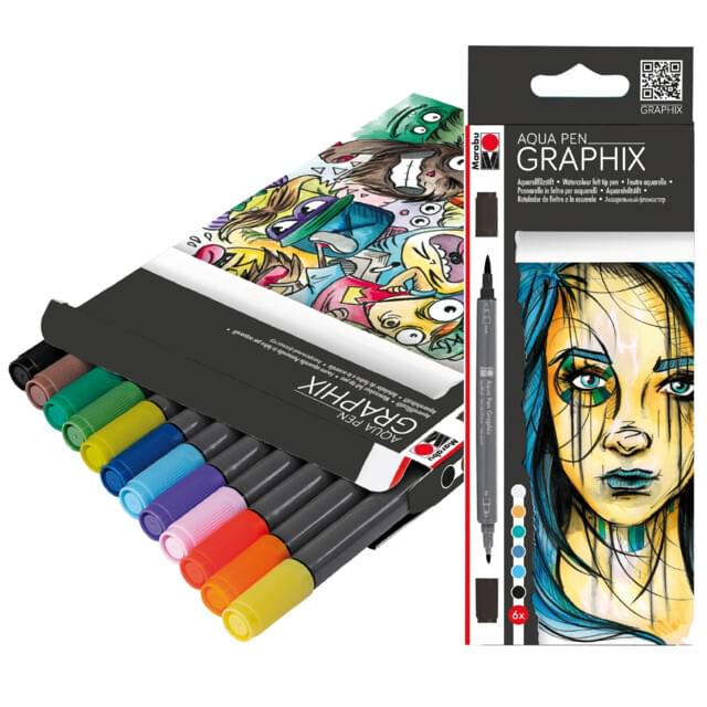 Graphix Aqua Brush Pens