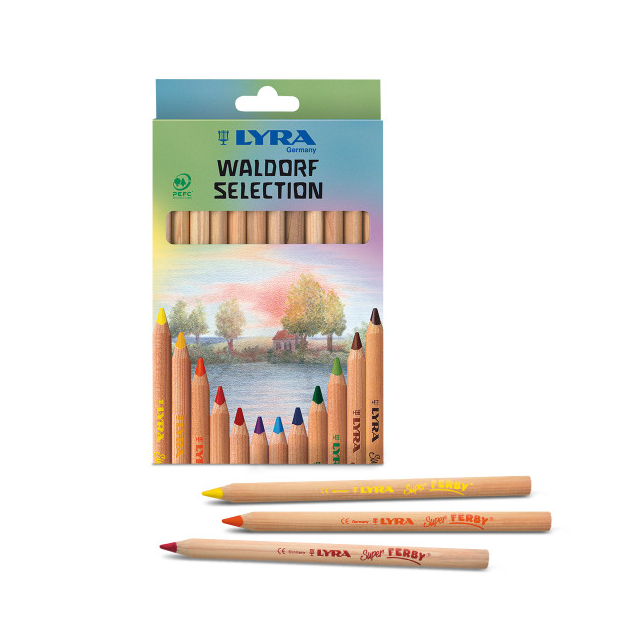 Lyra Color-Giants Assorted Colored Pencils - Set of 18 Jumbo Colored  Pencils With A 6.25mm Core - Highly Pigmented Thick Colored Pencils for All