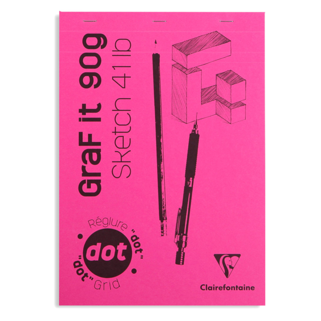 Clairefontaine, 96619, GraF it 4 x 6 Sketch Pads - Blank 80 sheets