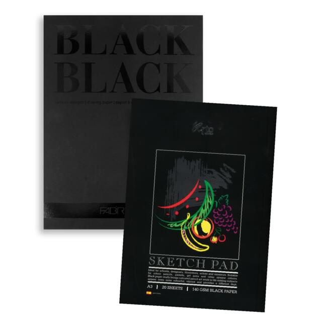 Black Paper Sketchbooks & Pads