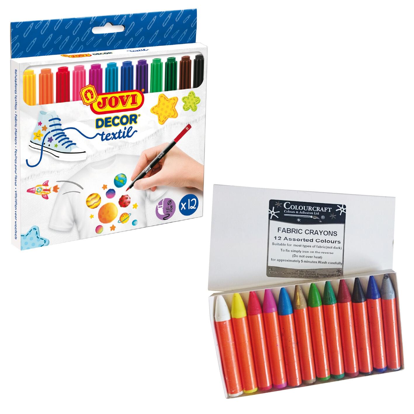 Fabric Crayons/Markers - S&S Wholesale